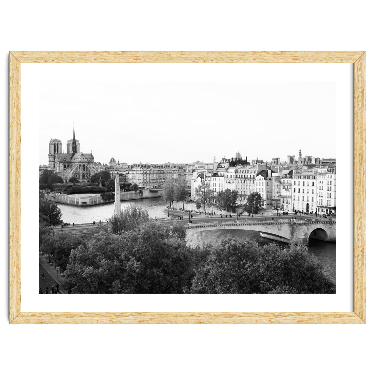 Paris View in Black and White