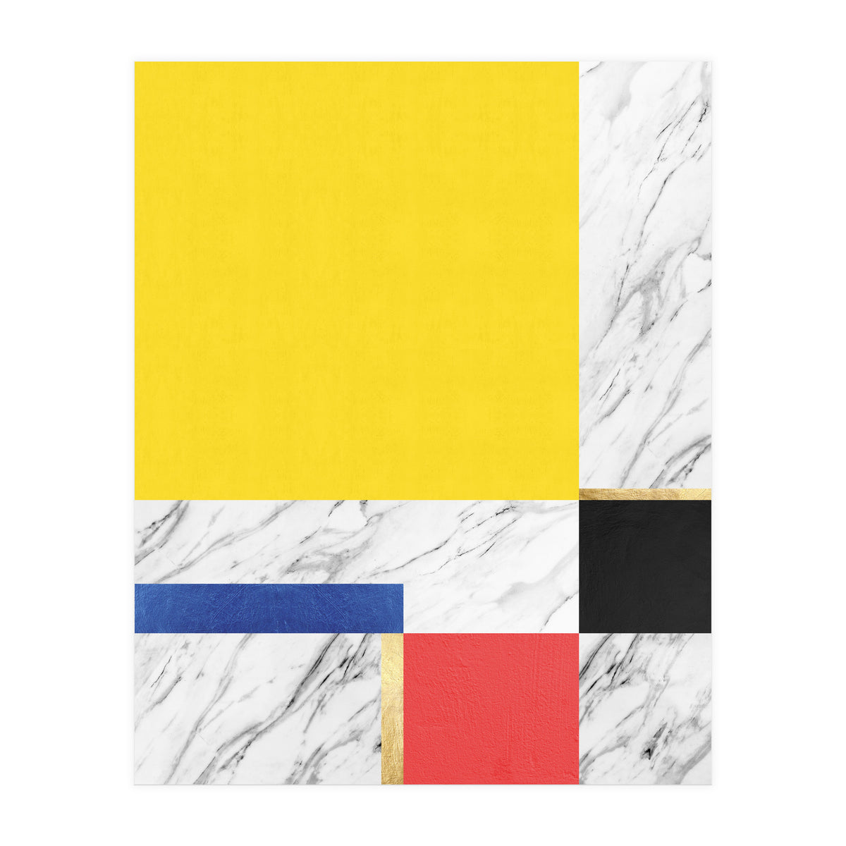 Geometric and golden X (Print Only)