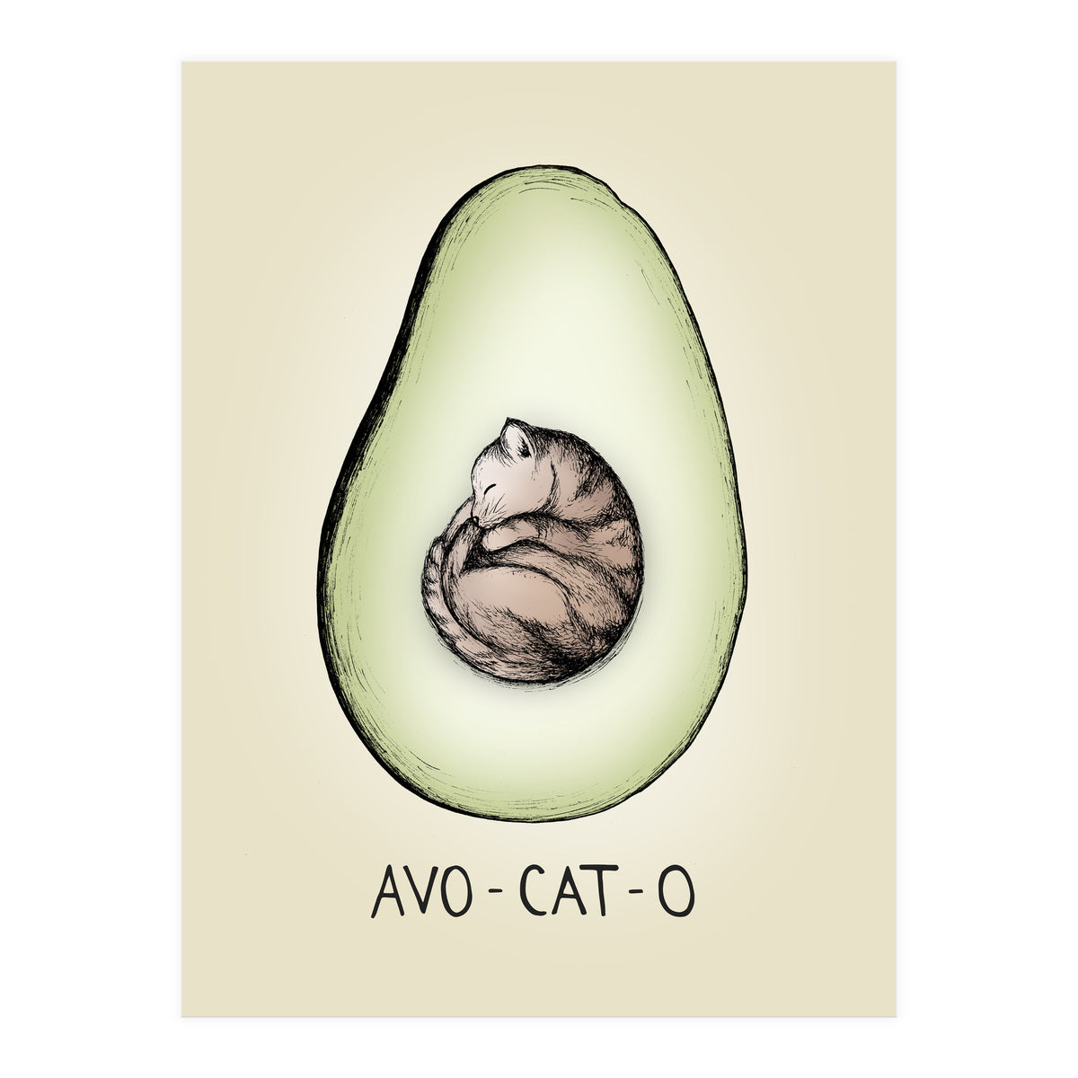 Avo-cat-o (Print Only)