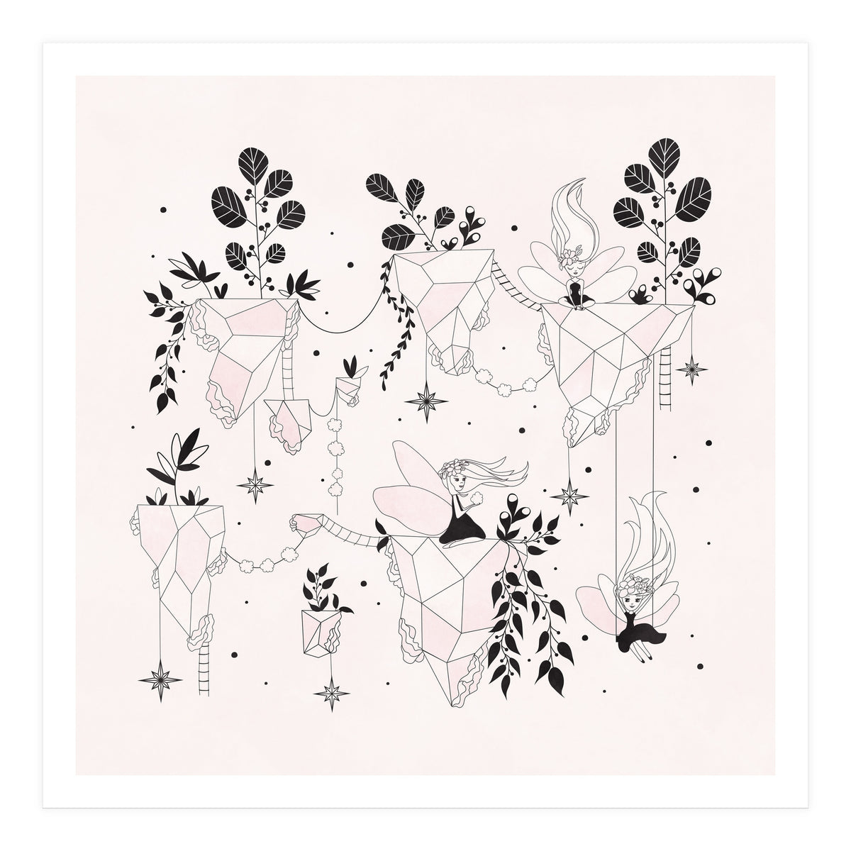 Fairy Flying Island Wonderland (Print Only)
