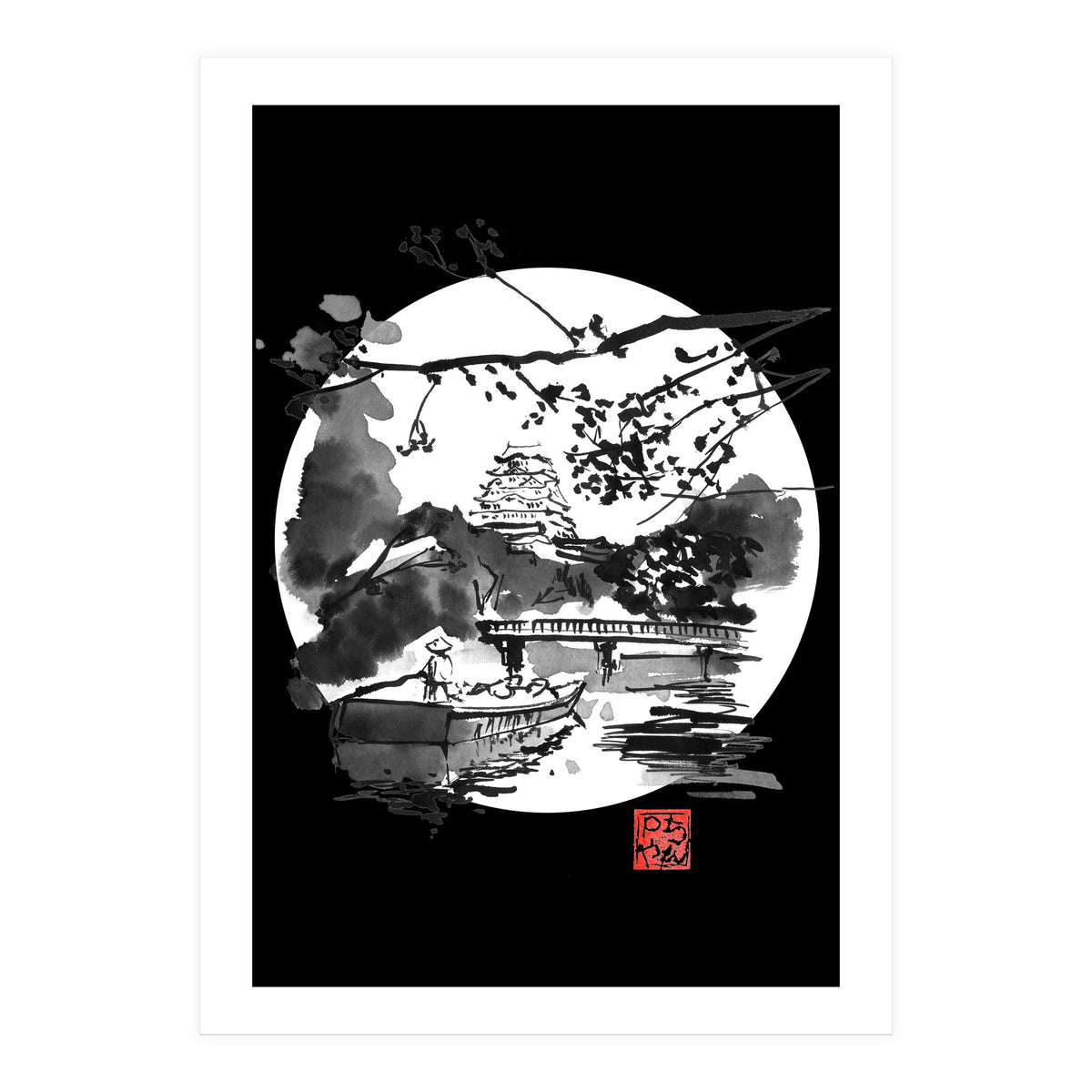 the bridge in white (Print Only)