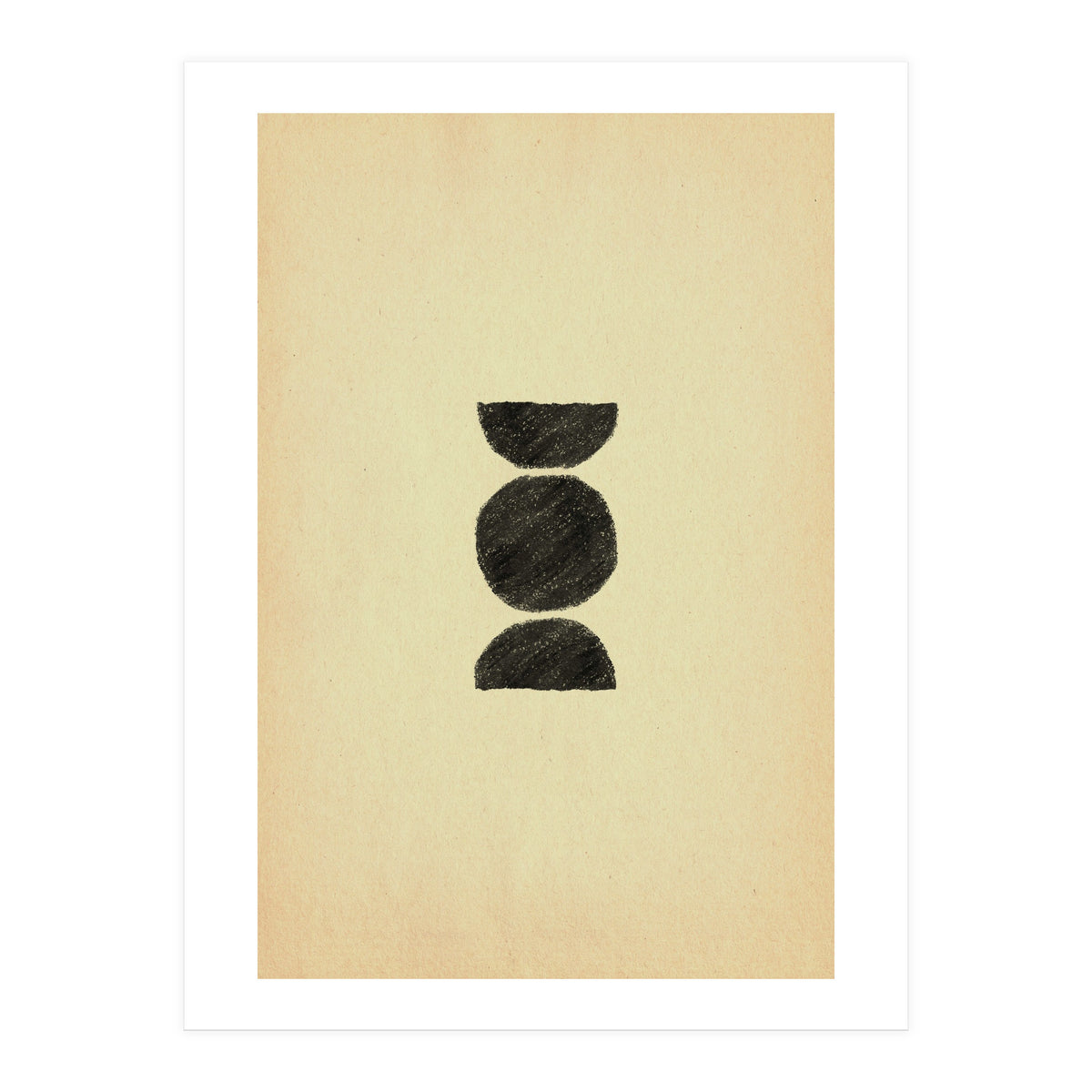 Abstract mid-century modern shapes (Print Only)