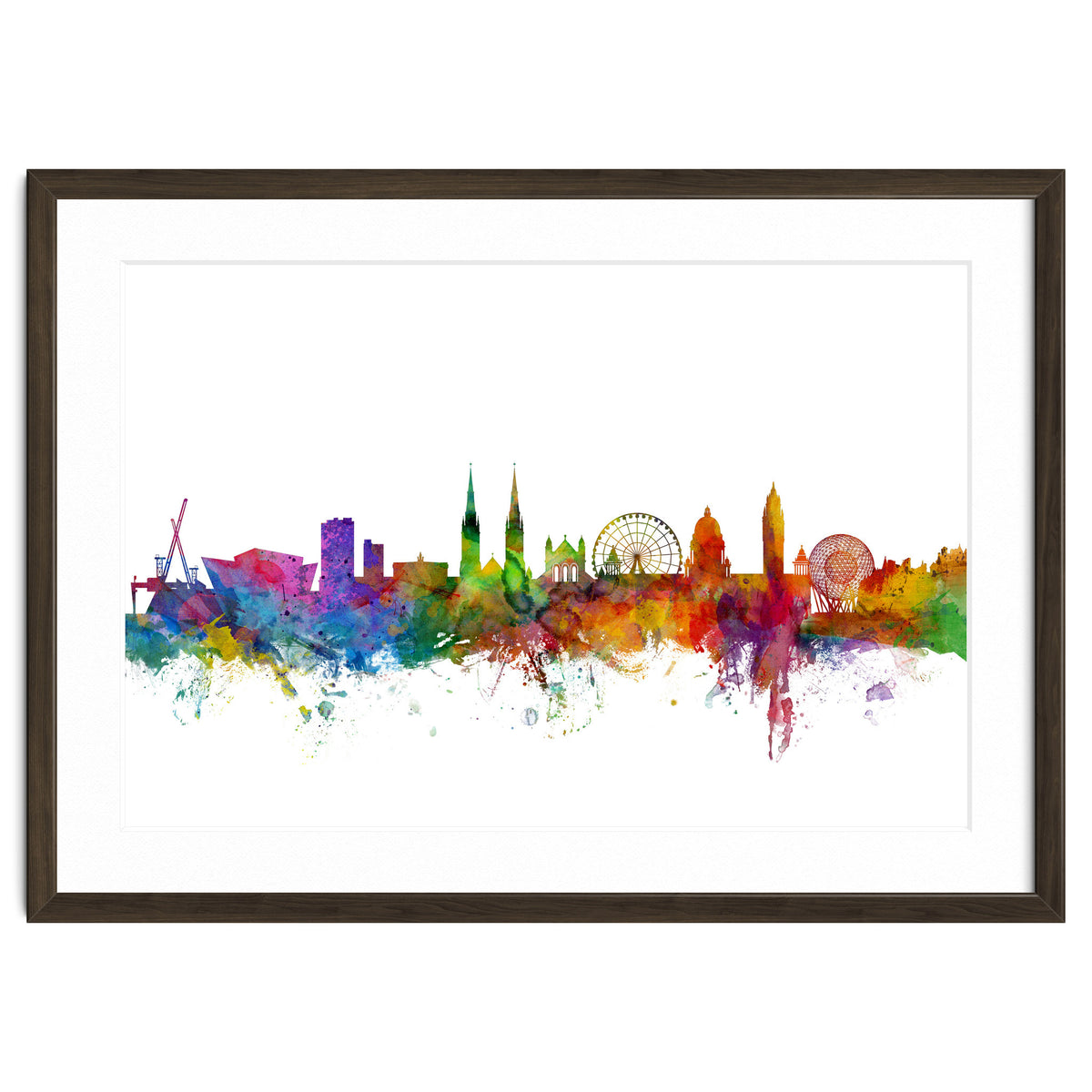 Belfast Northern Ireland Skyline