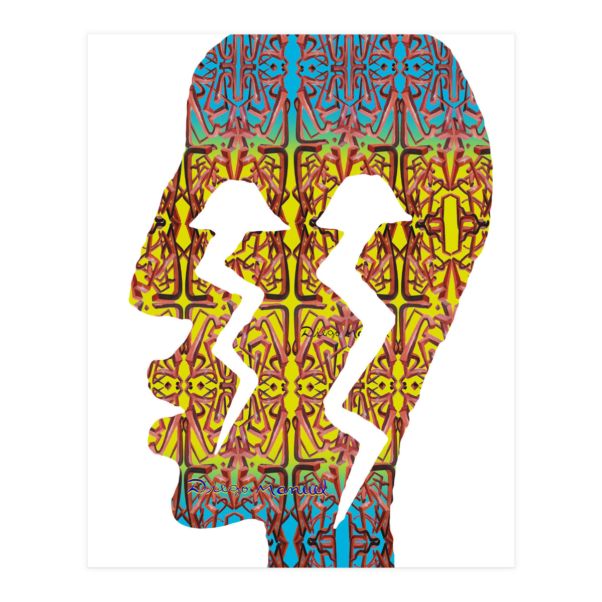 Perfil Con Rayos 7 (Print Only)