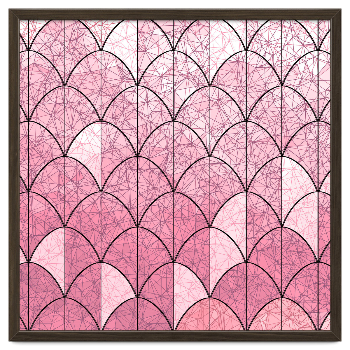 Mermaid scales pink and black