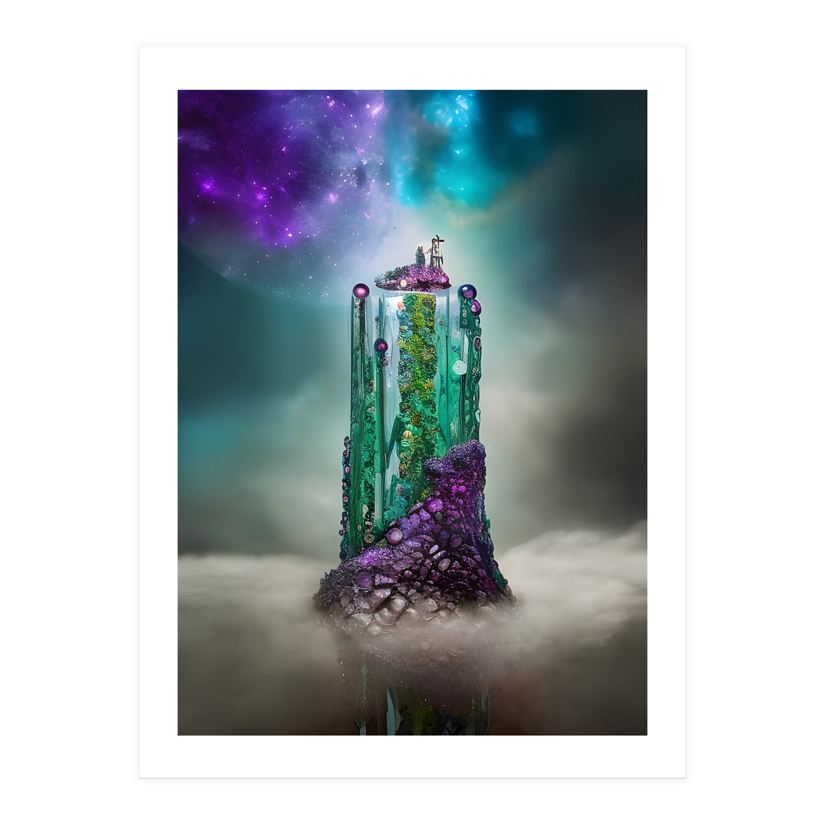 Cosmic Gemstone and Glass \|/ Universe (Print Only)