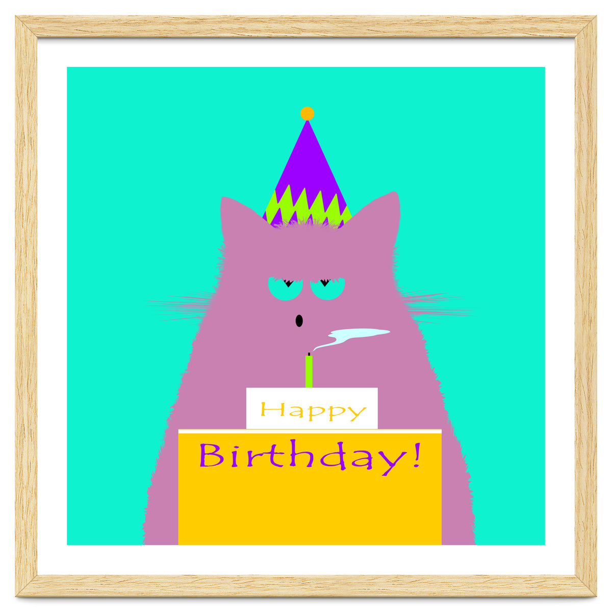 Birthday Lilac Cat