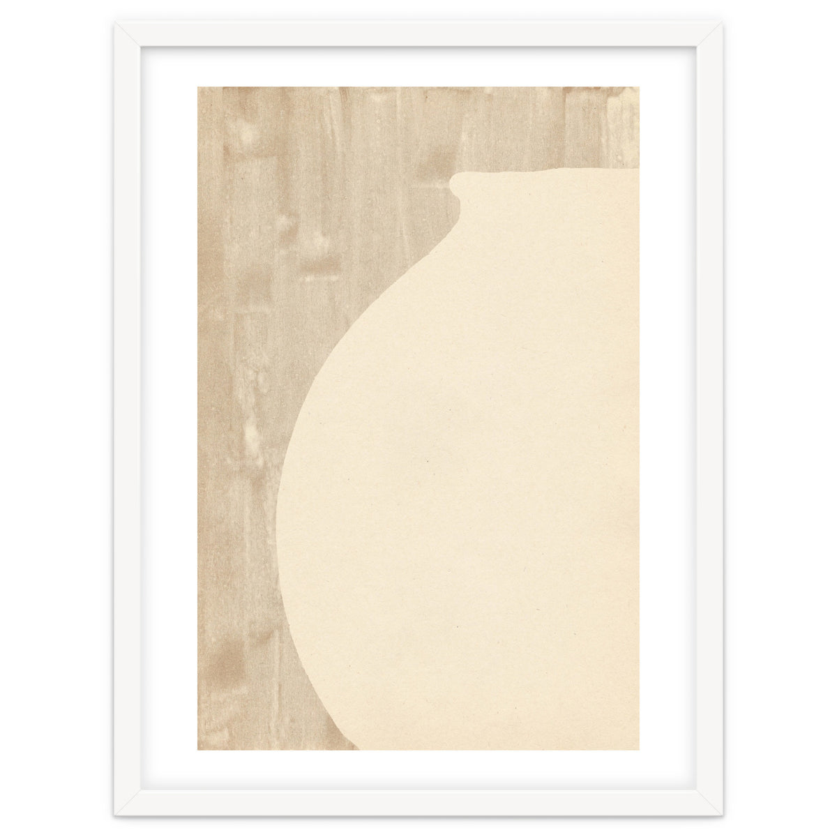 Cream tone vase silhouette