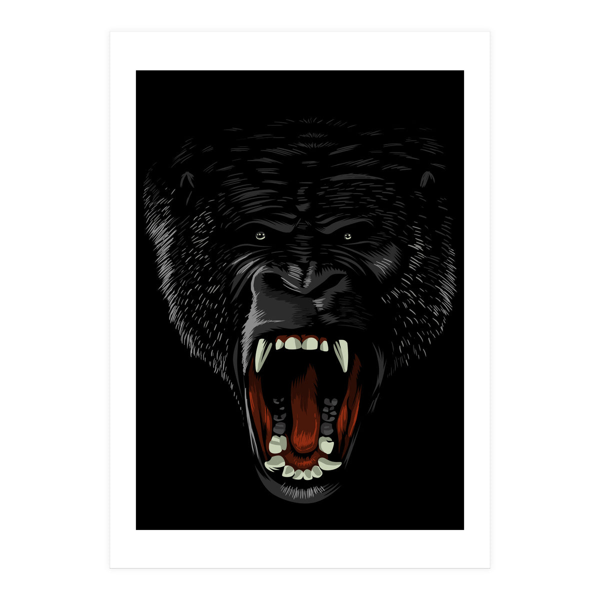Gorilla attack  (Print Only)