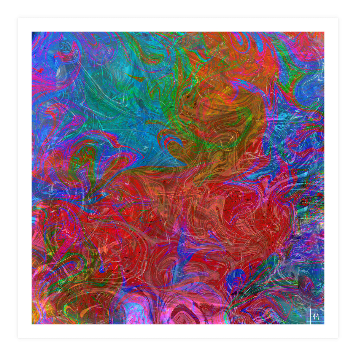 Animals In Rainbow (Print Only)