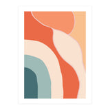 Rainbow Retro Wavy Lines (Print Only) thumbnail