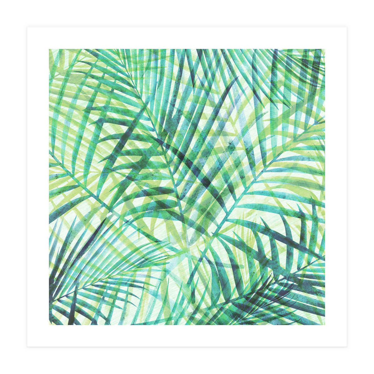 Abstract Tropical Palms (Print Only)