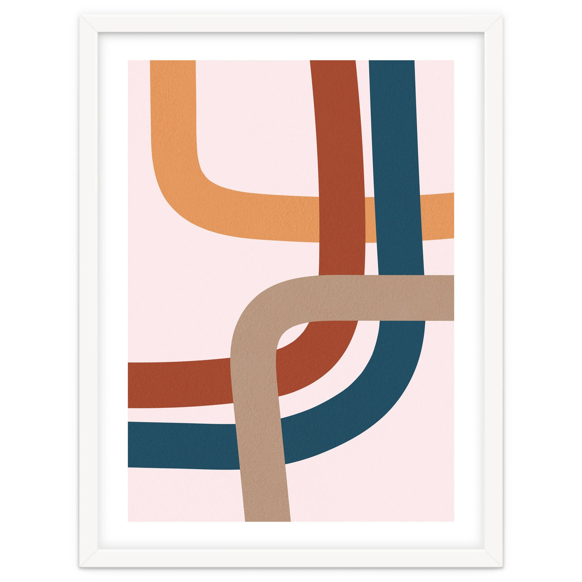 Abstract Colorful Line Art I