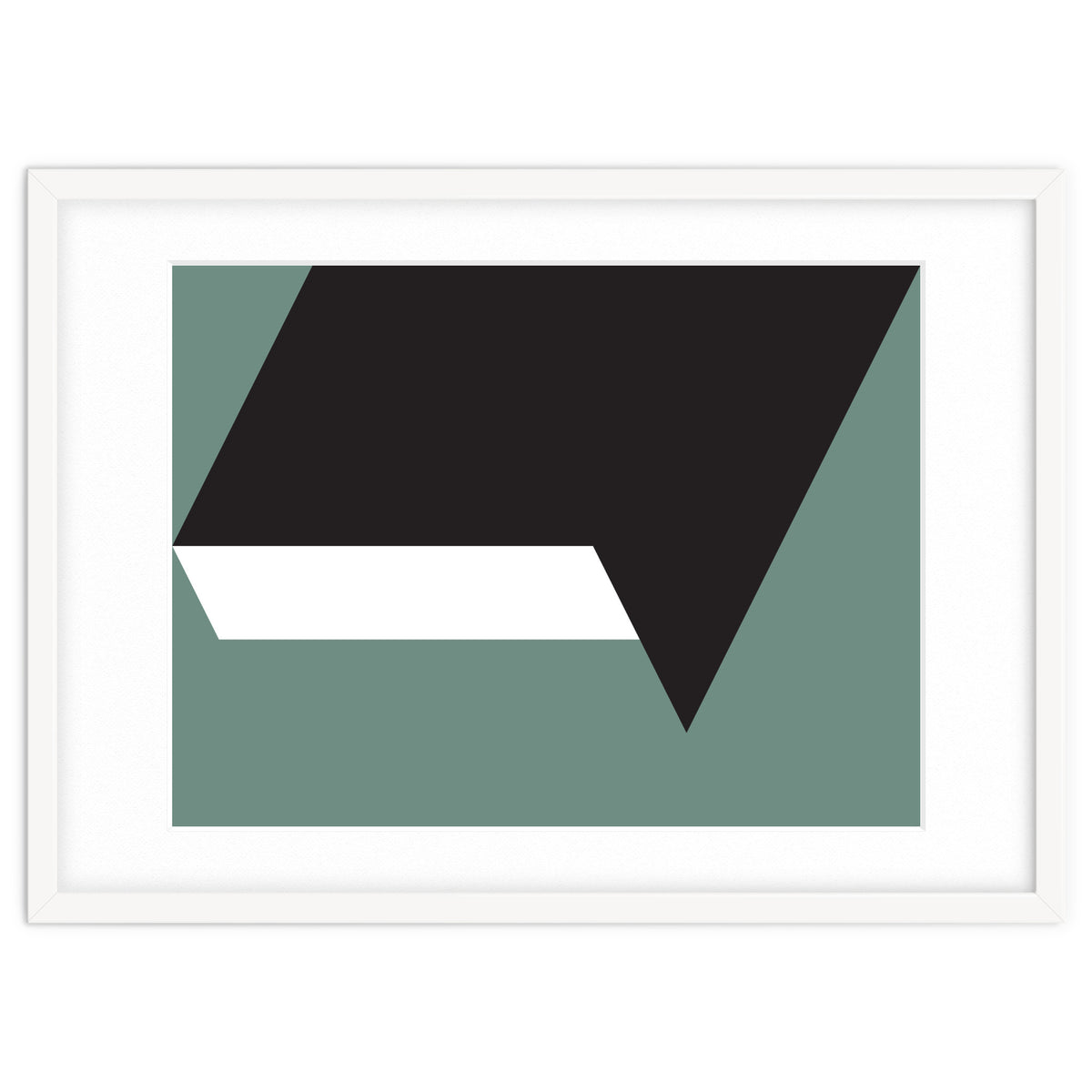 Geometric Shapes No. 85 - black, white & grey