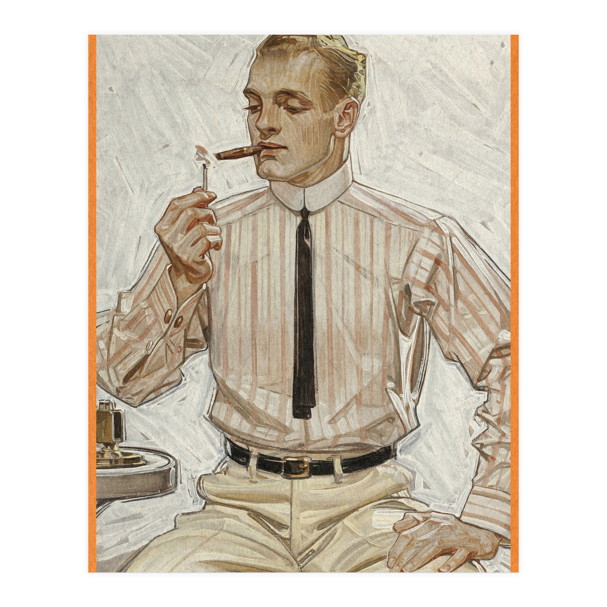 Collier's (ft. Smoking a Cigarette) Advertisement (Print Only)