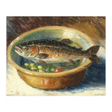 Trout in a Bowl Oil Painting (Print Only) thumbnail