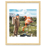 Alternate Reality, Surrealism Digital Photography, Space Flamingo Astronaut Collage thumbnail
