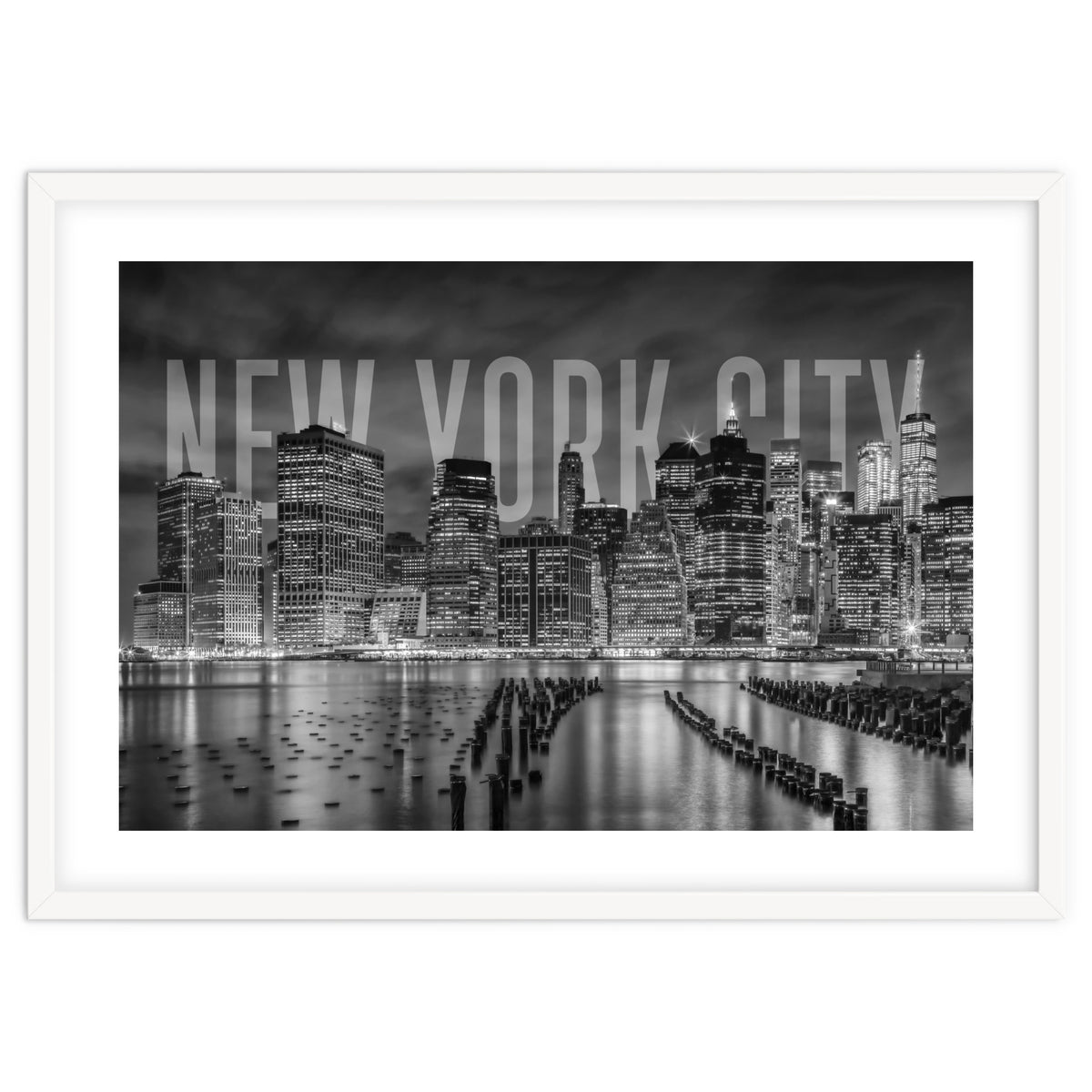 NEW YORK CITY Skyline | Monochrome