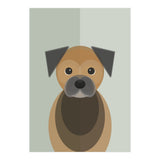 Mid Century Geometric Border Terrier Dog (Print Only) thumbnail