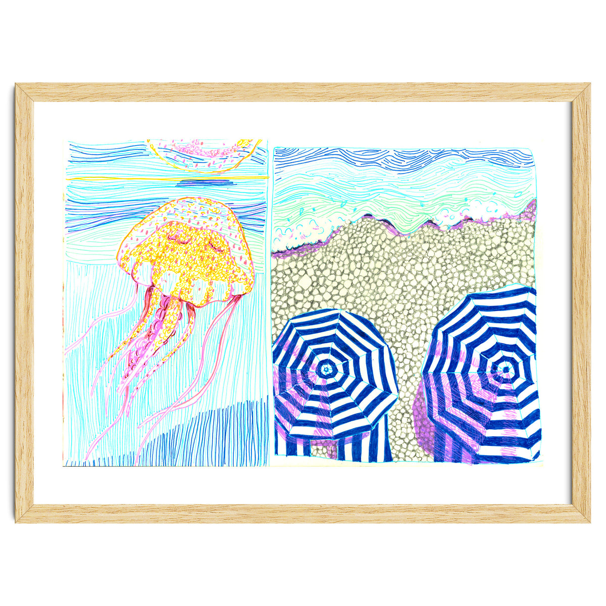 Provence Jelly fish & beach