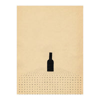 Wine bottle on the table (Print Only)