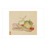 Wang Chengyu~flowers And Vegetables, Vegetables, Fruits, Yam, Apple, Pear (Print Only) thumbnail
