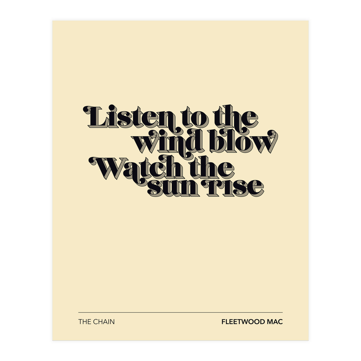 Fleetwood Mac - The Chain (Print Only)