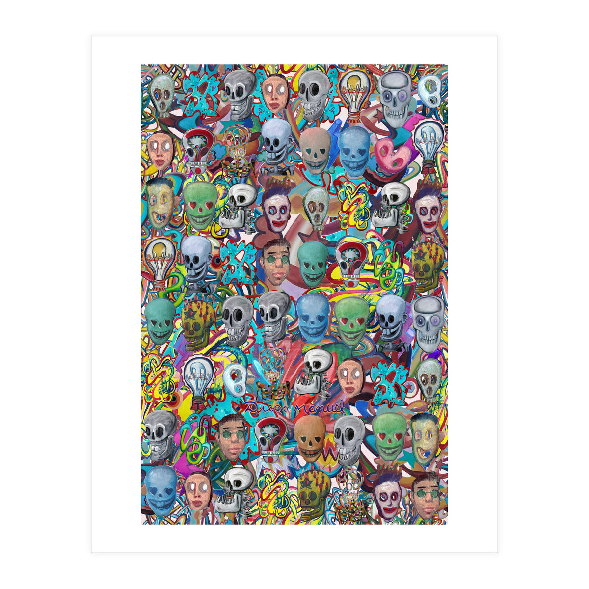 Calaveras Y Graffitis 3 (Print Only)