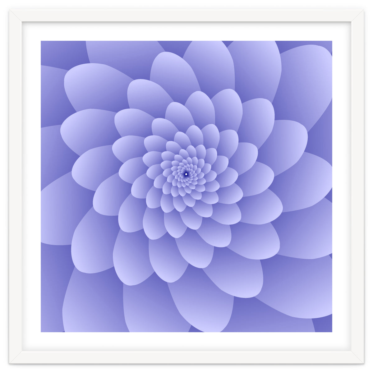 3 D Modern Purple Floral