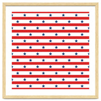 Blue And Red Stripes and stars
