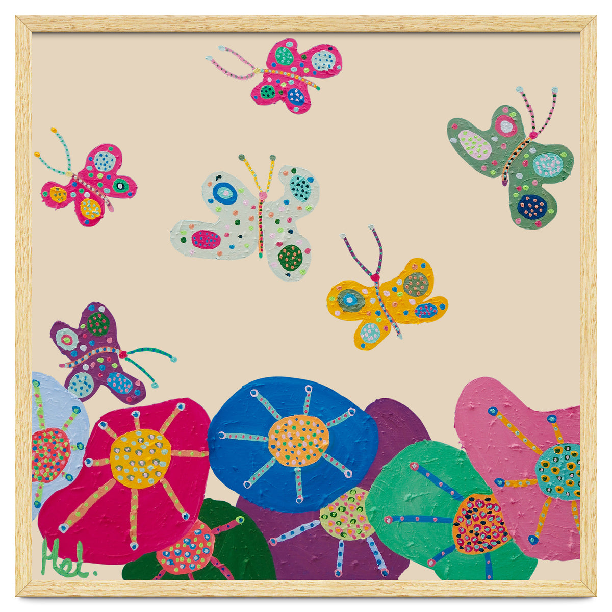 Butterflies Garden (pink)