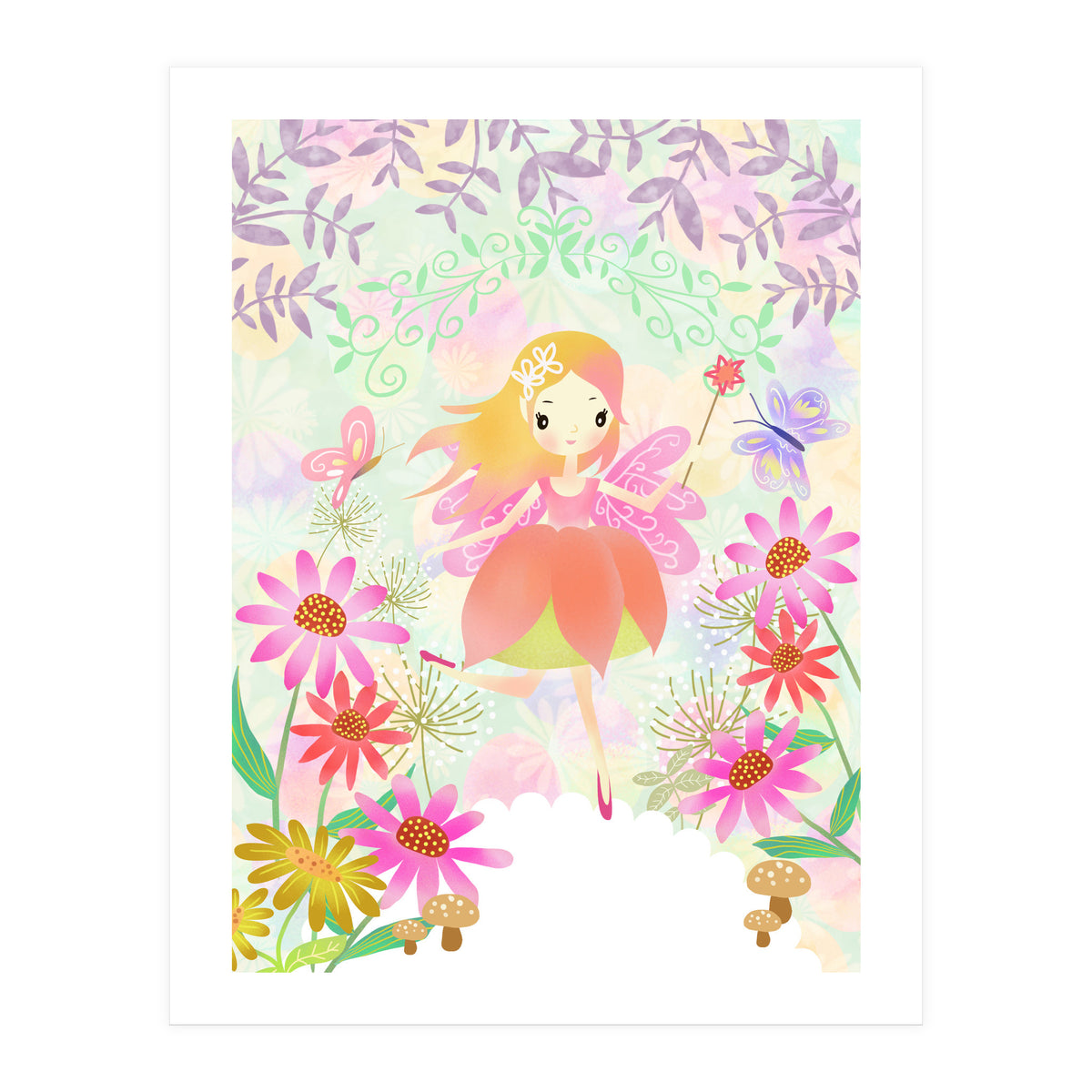 Fairy in the Garden (Print Only)