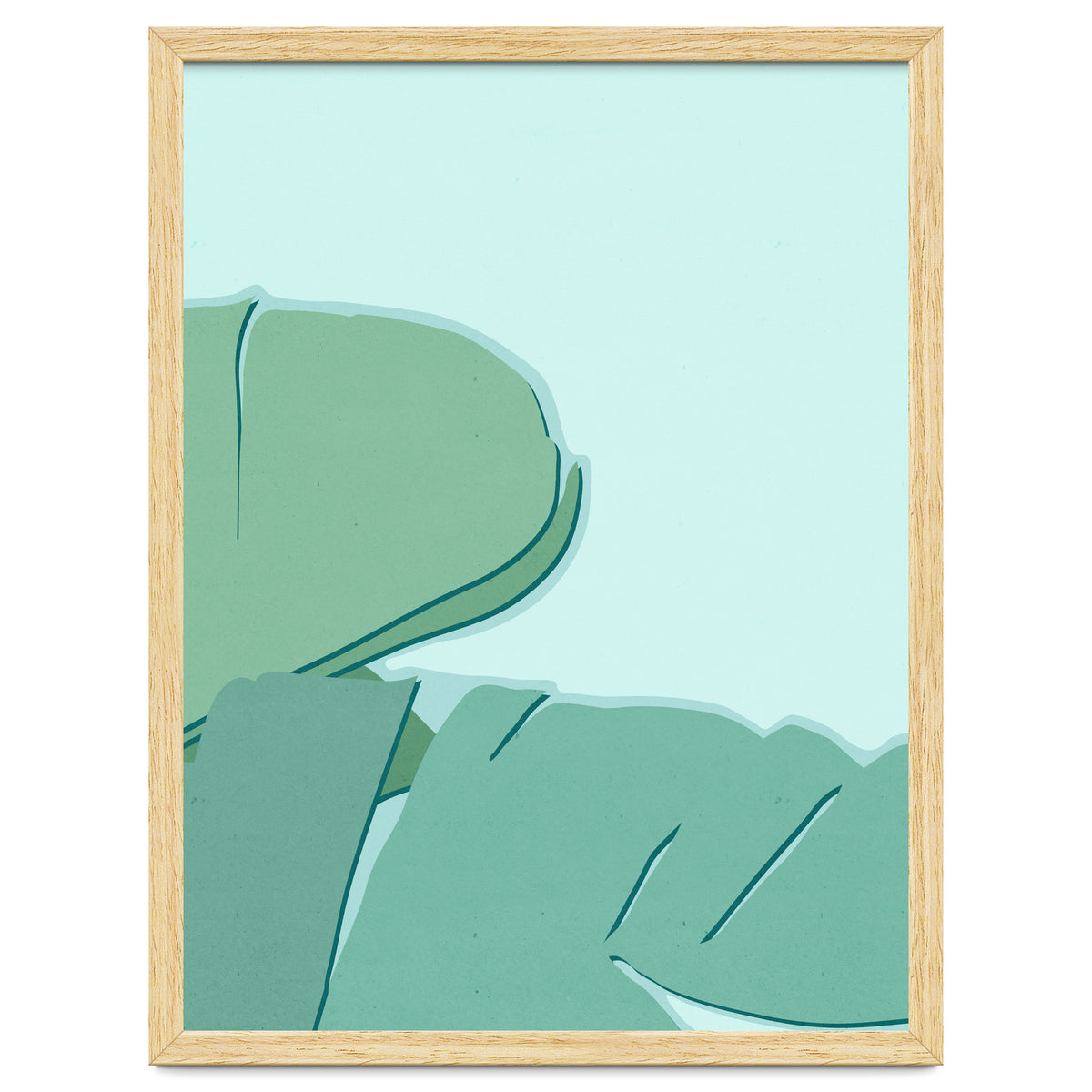 Abstract Banana Leaves Two - Greener Eden