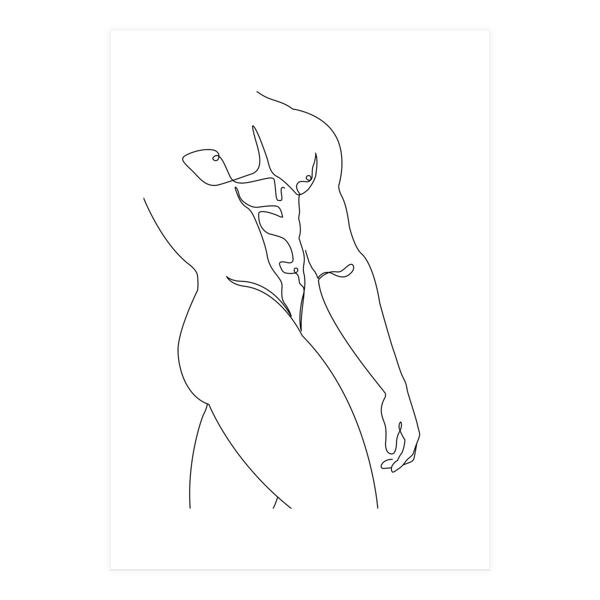 Naked man b (Print Only)