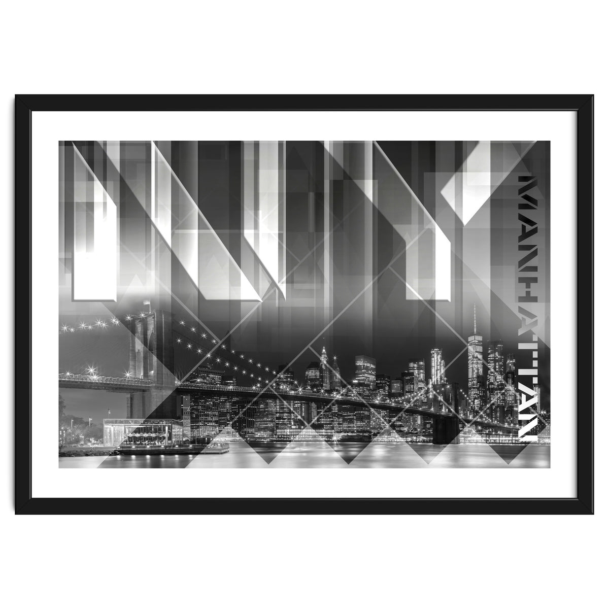 Modern Art BROOKLYN BRIDGE & SKYLINE