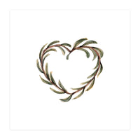 Olive branch heart (Print Only)