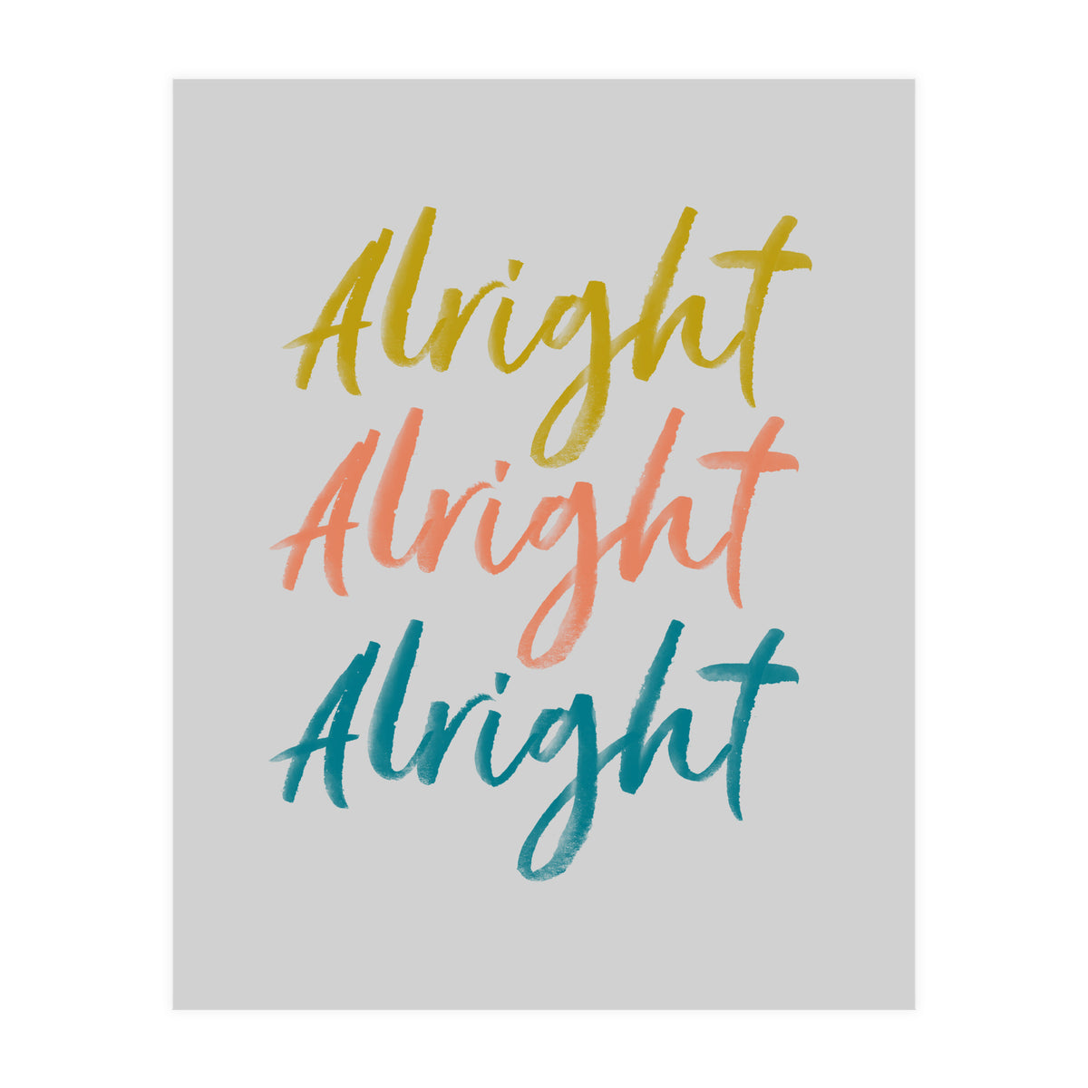 Alright  (Print Only)