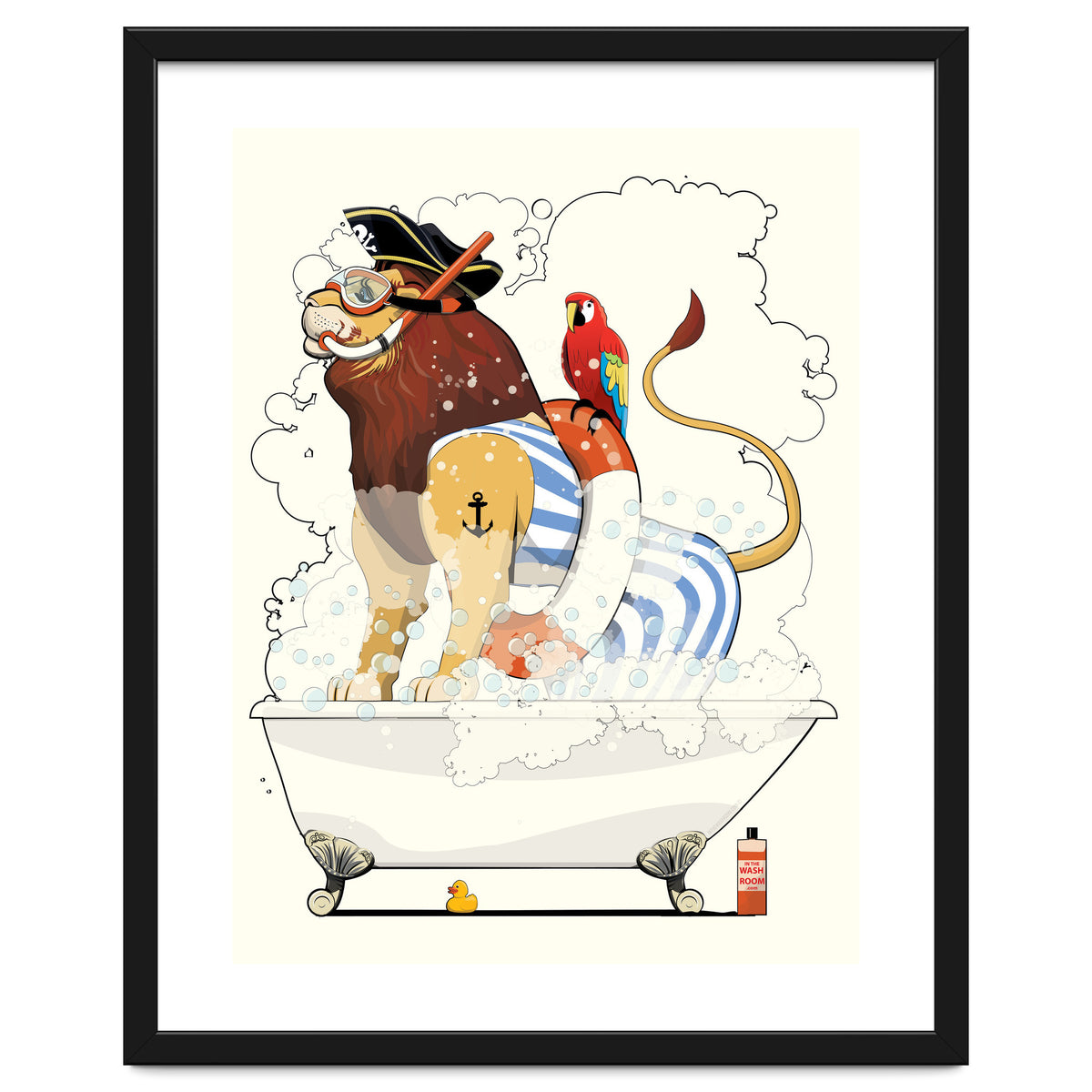 Lion in the Bath, Funny Bathroom Humour