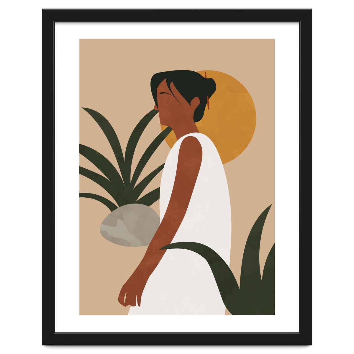 Botanical Woman - Abstract Boho