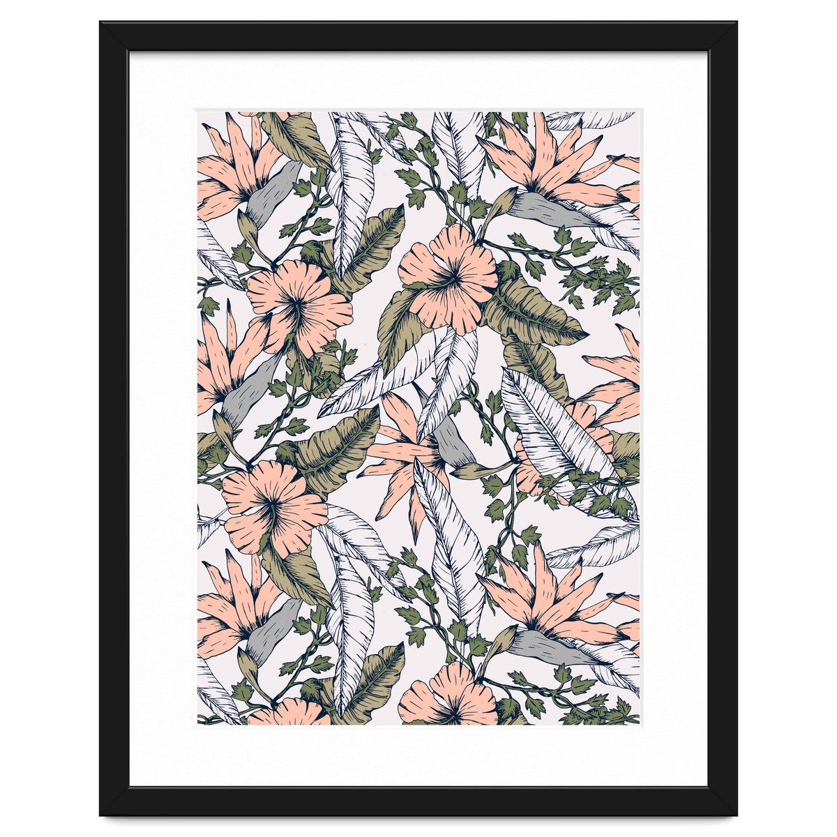 Tropical pattern pastel
