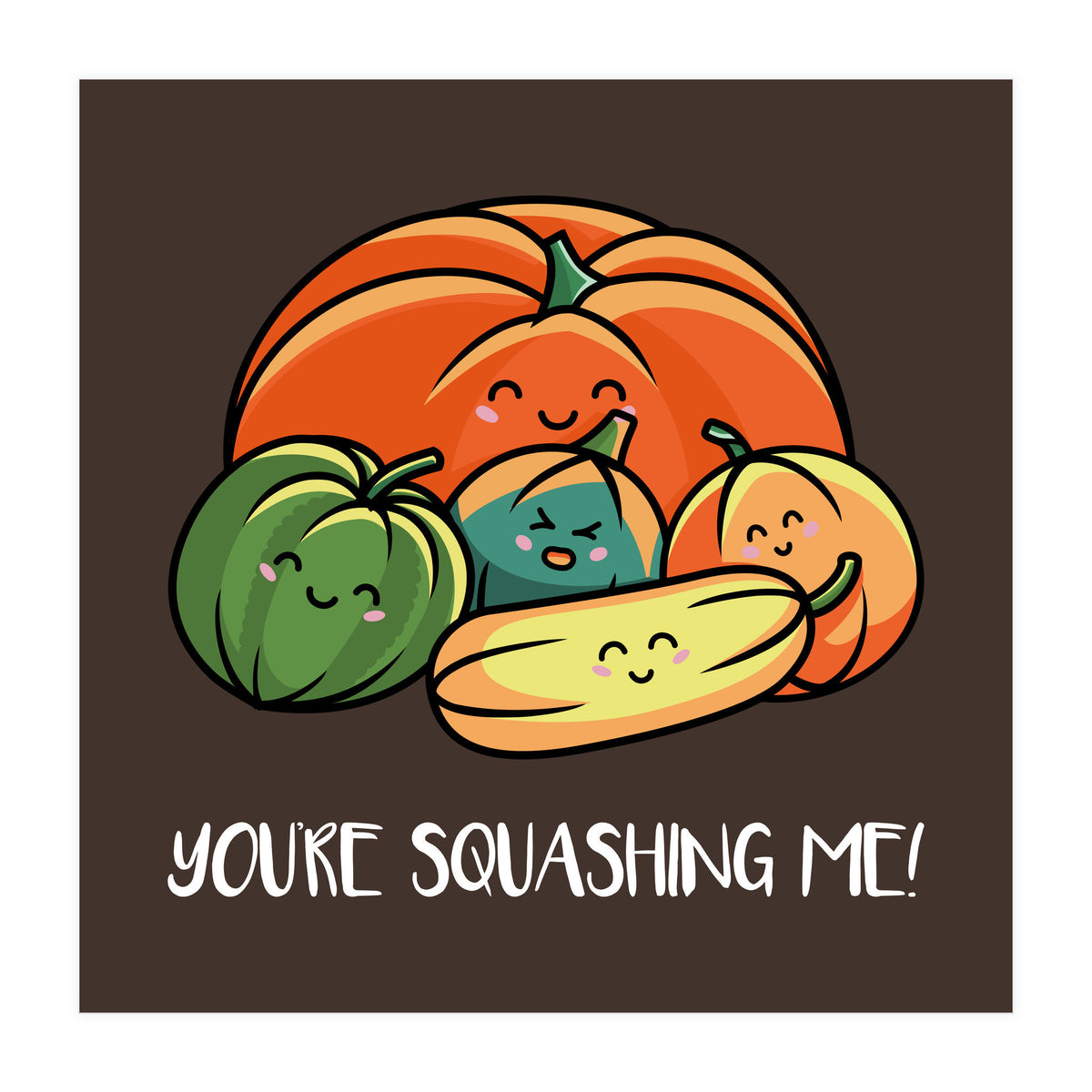 Cute Autumn Squash (Print Only)