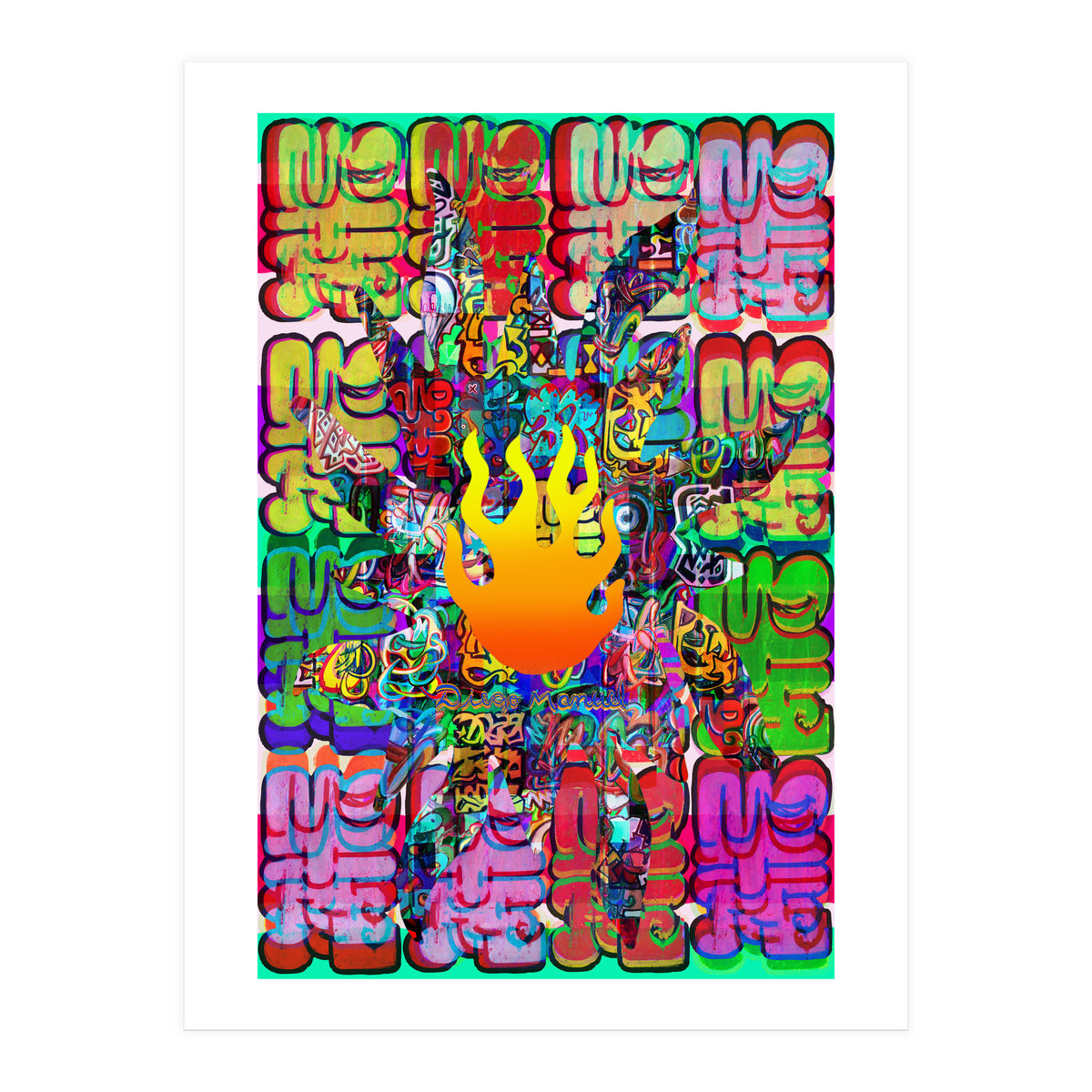 Fuego Y Graffiti 44 (Print Only)