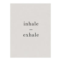 Inhale Exhale Grey Yoga (Print Only)