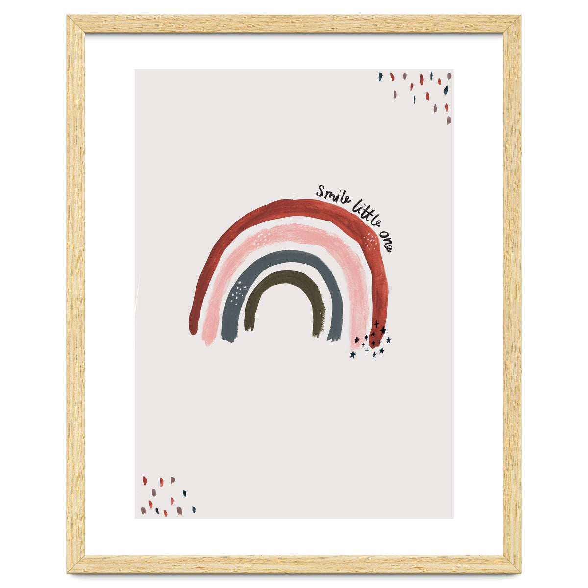 Smile Little One Rainbow Portrait