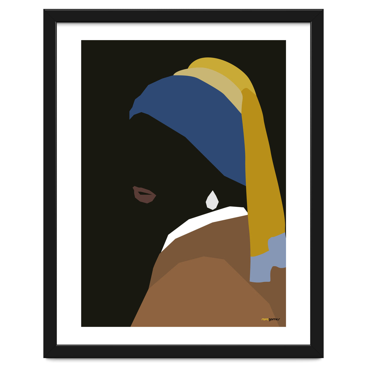 Girl with a Pearl Earring Minimalist