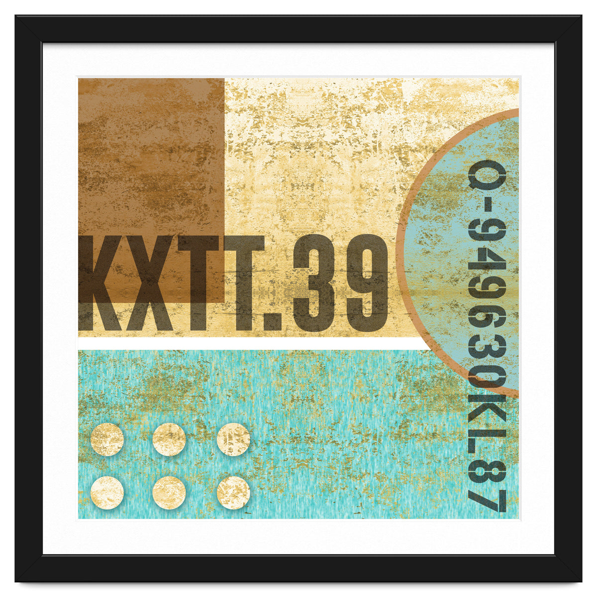 Abstract Industrial Sand And Blue