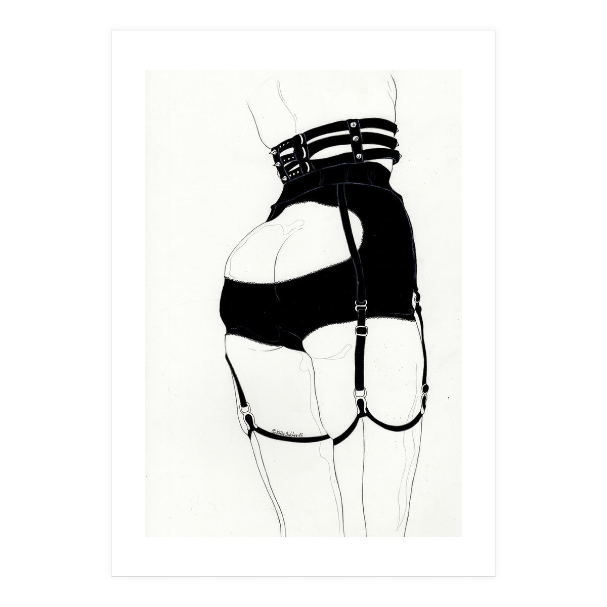 Leg Sketch Eight (creepyyeha) (Print Only)