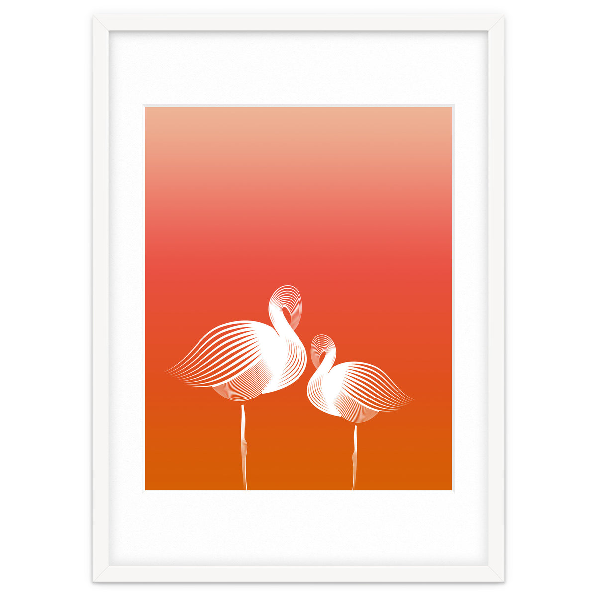 Meditating Flamingos