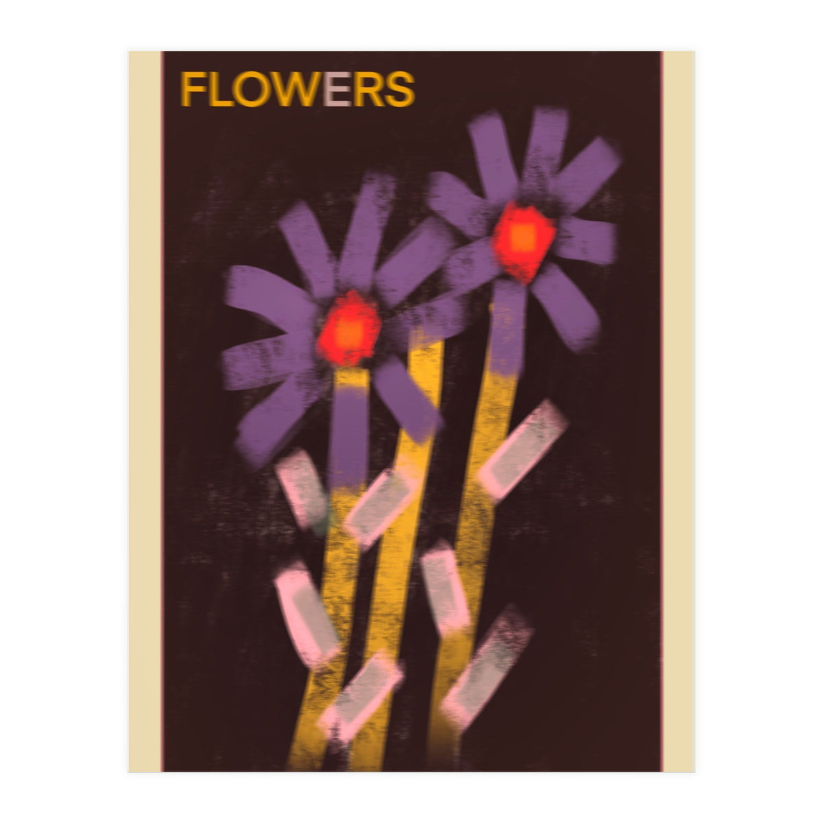 Blurry flowers  (Print Only)