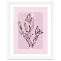 Magnolia Simple Minimal Geometric - Boho Botanical Leave